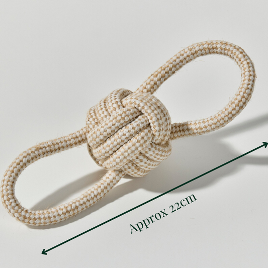 The Dapper Dog Club trekbal met handvatten 22 cm