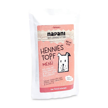 Napani biologisch natuurlijk natvoer hond Hennies Topf kip 150 gram