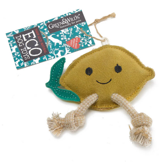 Green and Wild's natuurlijk hondenspeelgoed Libby the Lemon