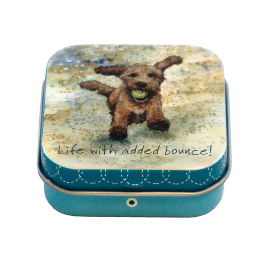The Little Dog Laughed Mini blikje Bounce 5 x 5 x2 cm