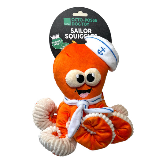 Fuzzyard Octo-posse Sailor Squiggles hondenspeeltje