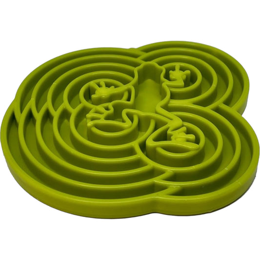 Sodapup slowfeeder etray hond Water Frog groen en paars 20 x 20 cm