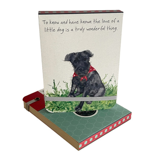 The Little Dog Laughed Notitieboekje Little Black Dog 12 x 9 x 1 cm