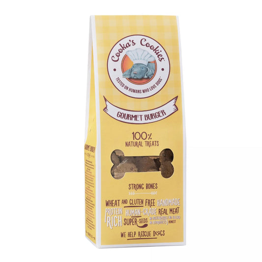 Cooka's Cookies Gourmet Burger natuurlijke hondenkoekjes varken appel 100 gram