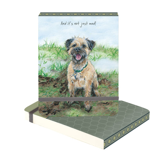 The Little Dog Laughed Notitieboekje Archie de Border Terriër 12 x 9 x 1 cm