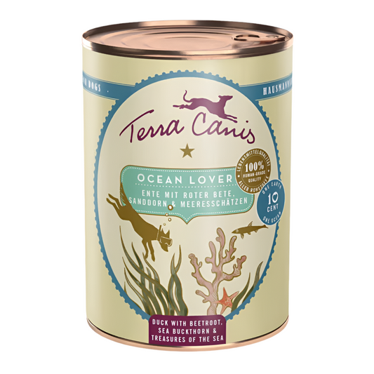 Terra Canis Ocean Lover eend zeemineralen natuurlijk natvoer hond 400 gram