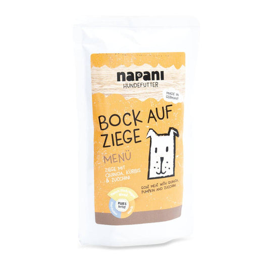 Napani biologisch natuurlijk natvoer hond Bock auf Ziege geit 150 gram