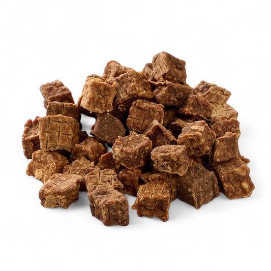 Kauartikel Zalmblokjes natuurlijke trainingssnoepjes hond 100 gram