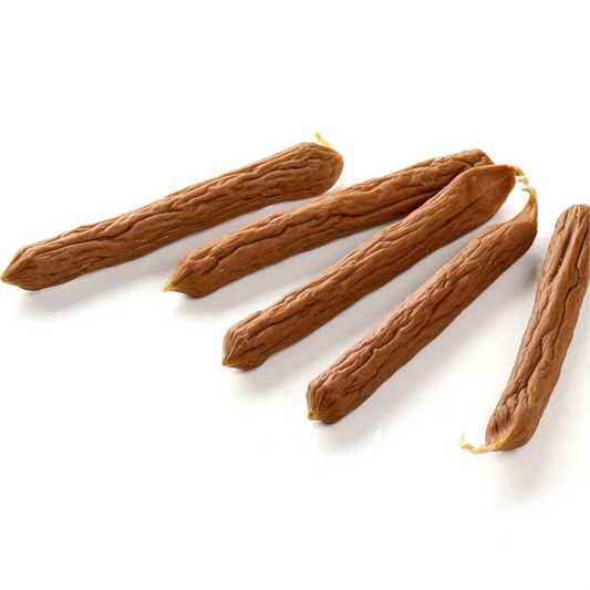 Kauartikel Bockworst eend natuurlijke kauwsnack hond 100 gram
