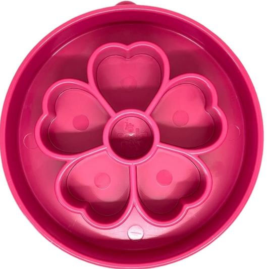 Sodapup slowfeeder hond Flower roze 20 x 5 cm