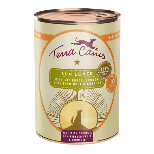 Terra Canis Sun Lover rund kokos natuurlijk natvoer hond 400 gram