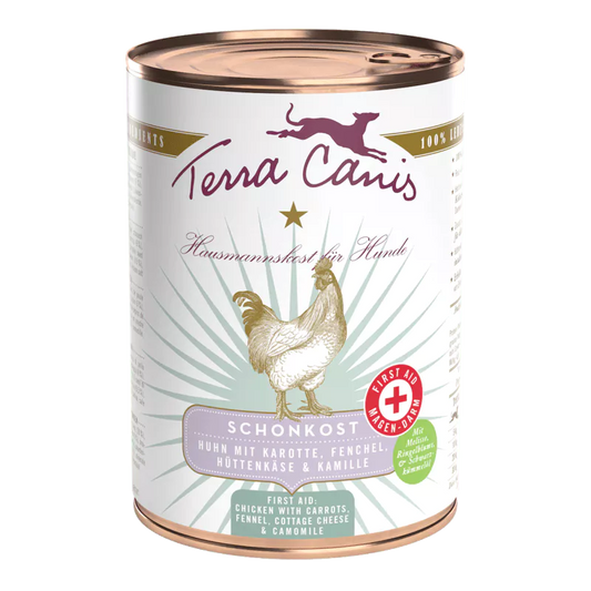 Terra Canis First Aid natuurlijk natvoer hond kip venkel cottage cheese 400 gram