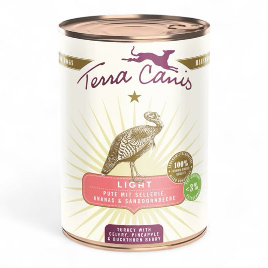 Terra Canis Light Kalkoen selderij ananas natuurlijk natvoer hond 400 gram