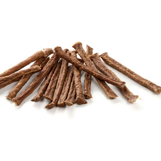 Kauartikel Struisvogelsticks natuurlijke kauwsnack hond 100 gram