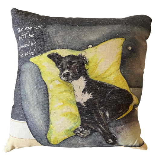 The Little Dog Laughed Kussen Skyla the rescuedog 42 x 42 cm