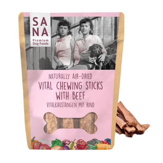 Sanadog natuurlijke kauwsnack hond Vital Chewing Sticks rund 150 gr