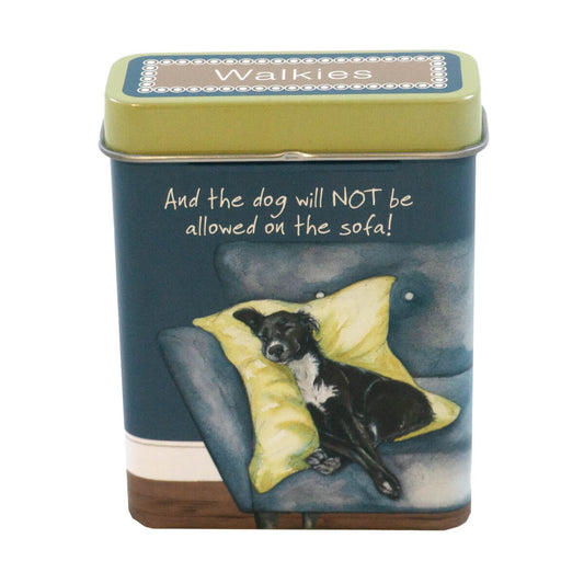 The Little Dog Laughed Walkies blikje Skyla the rescue dog 9 x 7 x 3 cm