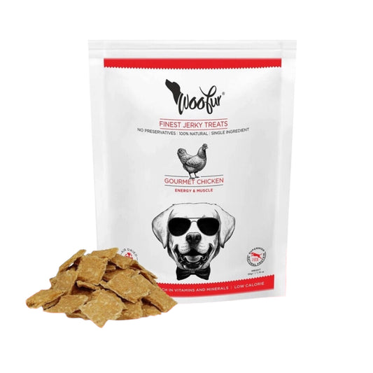 Woofur natuurlijke hondensnoepjes gourmet kip 50 gram