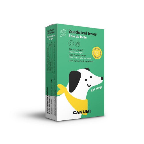 Canumi natuurlijk natvoer hond zeeduivellever 120 gram