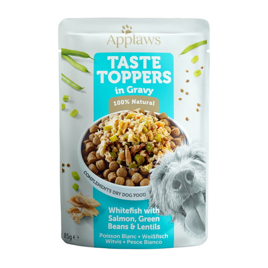 Applaws Taste Topper natuurlijke maaltijdtopper hond witvis jus 85 gr