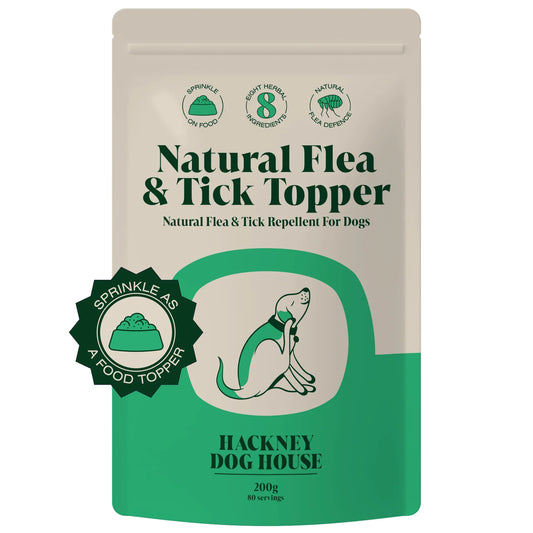 Hackney Dog House natuurlijk voedingssupplement hond vlooien en tekenpoeder 200 gram