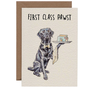 Bewilderbeest wenskaart hond Butler 13 x 18 cm