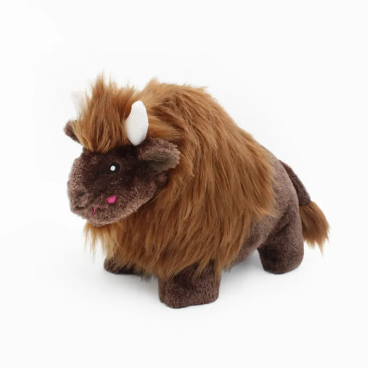 ZippyPaws hondenspeelgoed Wooliez Billie de Bizon 30 cm
