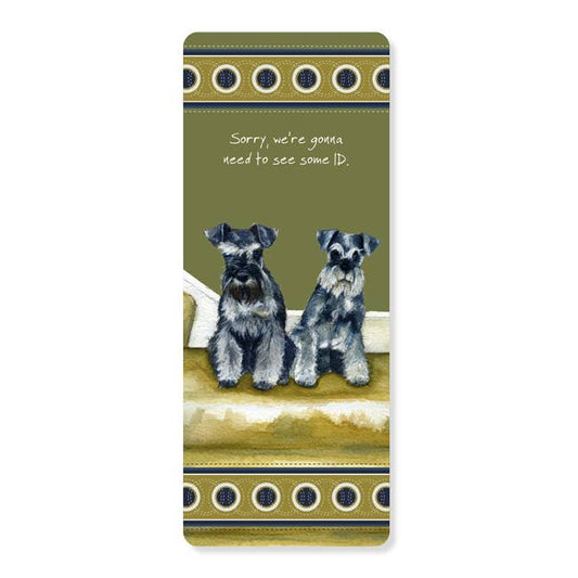 The Little Dog Laughed bladwijzer ID Schnauzers