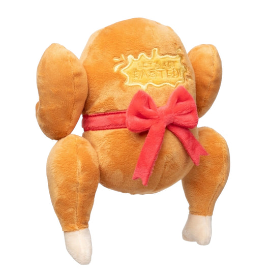 Fuzzyard Let's get Basted kip S en L hondenspeeltje