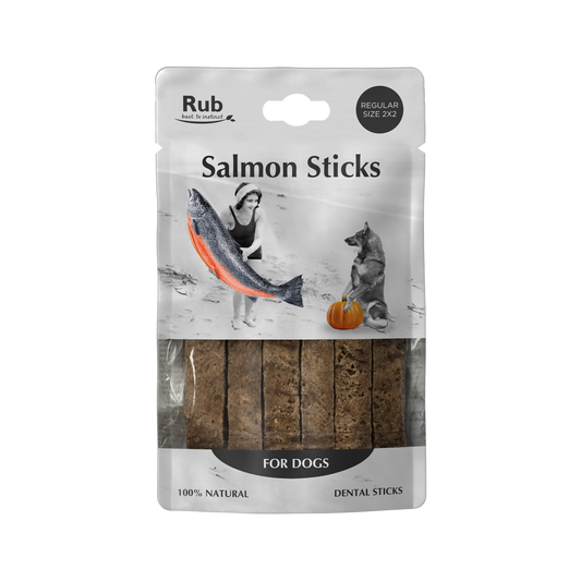 Retorn Dental Stick natuurlijke kauwsnack hond zalm 100 gram