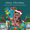 The Little Dog Laughed kerstkaart Noddy de labradoodle  15 x 15 cm