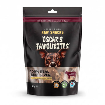 Oscar’s Favourites gevriesdroogde runderlever 50 gram