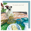The Little Dog Laughed wenskaart Zack Parsons terriër  15 x 15 cm