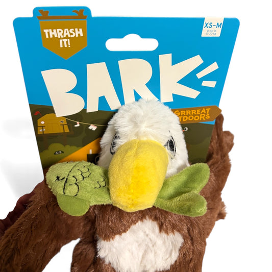 Bark Majestic Marty Arend met vis hondenspeeltje 35 cm