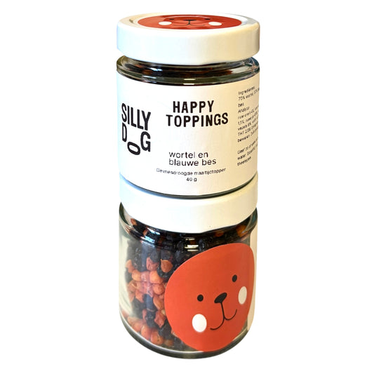 Pamico Happy Toppings wortel en blauwe bes maaltijdtopper