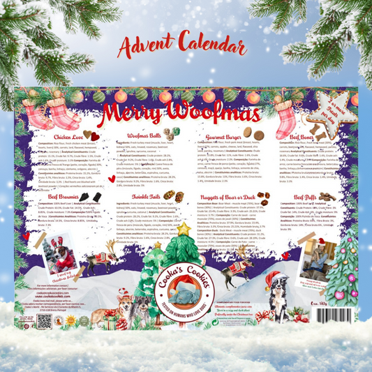 Cooka’s Cookies Adventskalender voor honden natuurlijke hondensnoepjes