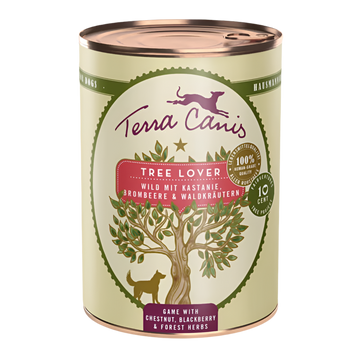 Terra Canis natuurlijk natvoer hond Tree Lover wild kastanje 400 gram