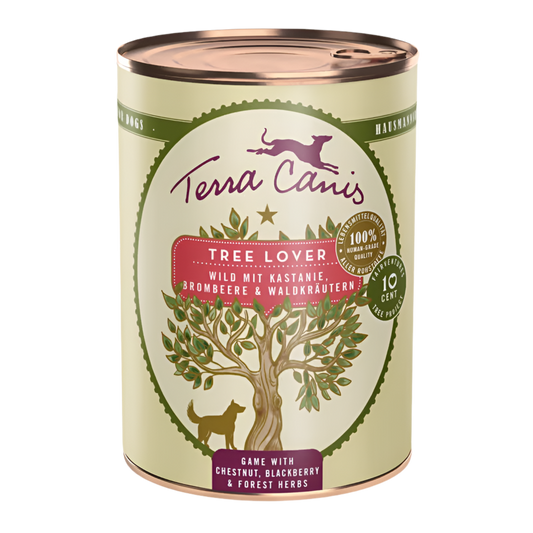 Terra Canis natuurlijk natvoer hond Tree Lover wild kastanje 400 gram