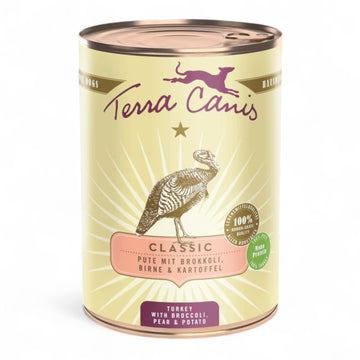 Terra Canis Classic Kalkoen broccoli peer natuurlijk natvoer hond 400 gram