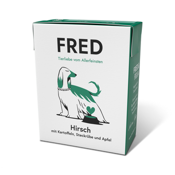 FRED Hert en groenten natuurlijk natvoer hond 190 gram