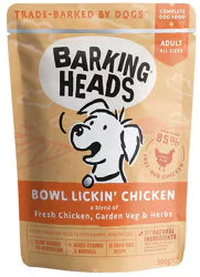 Barking Heads natuurlijk natvoer Bowl lickin’ chicken kip 300 gram