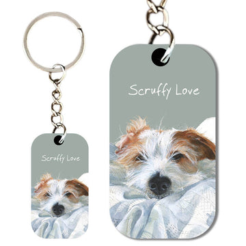 The Little Dog Laughed sleutelhanger terriër Scruffy Love 5,5 x 3 cm