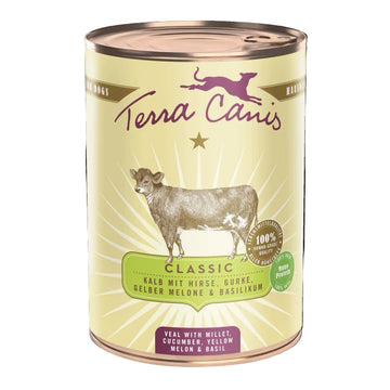 Terra Canis Classic Kalf gierst meloen komkommer natuurlijk natvoer hond 400 gram