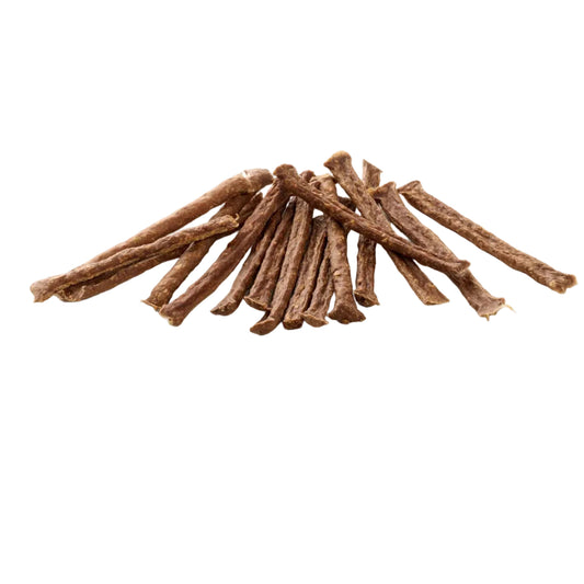 Kauartikel struisvogelsticks tussendoor snack 100 gram
