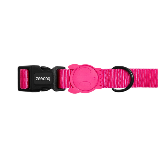 Zee.Dog hondenhalsband Solid Pink Led