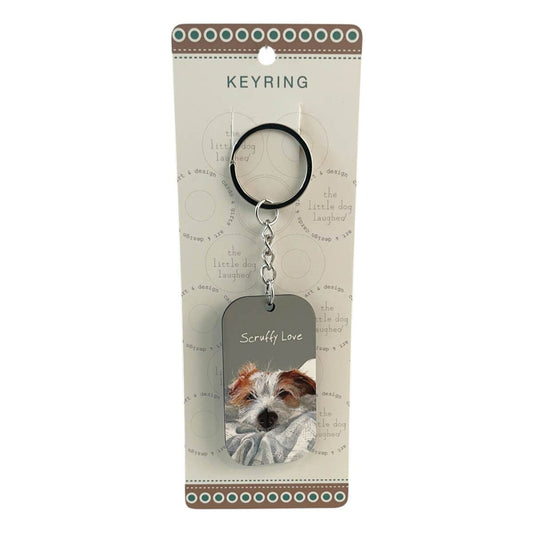 The Little Dog Laughed sleutelhanger terriër Scruffy Love 5,5 x 3 cm