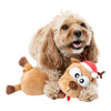 FuzzYard Domineck the Reindeer kerst hondenspeeltje met pieper 30 cm