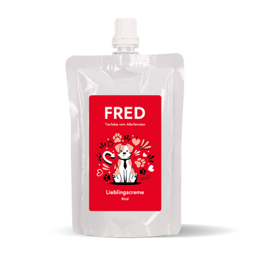 FRED Crème Rund maaltijdtopper hond 100 gram