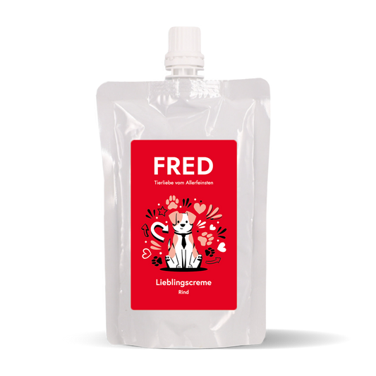 FRED Crème Rund maaltijdtopper hond 100 gram