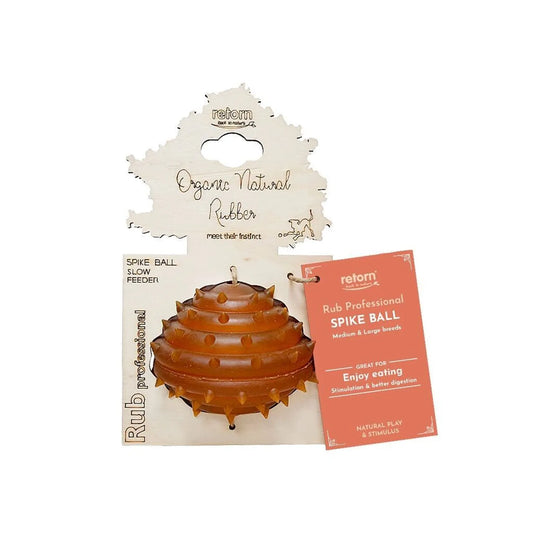 Retorn Spike Ball kauwspeelgoed van natuurlijke hars